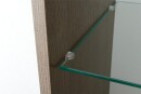 Evenes Hochschrank Serie MBK 2 Türen Eiche Khaki, Anschlag rechts 350x1625x370mm NEU