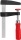 BESSEY die-cast screw clamp LM 15/8 with wooden handle NEW