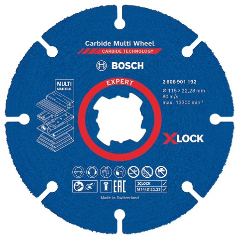 Tarcza tnąca Bosch EXPERTCarbide Multiwheel Ø 115 mm X-LOCK NOWOŚĆ