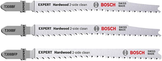 Bosch Jigsaw Blade Set EXPERT for plastic-coated panels 3-piece NEW