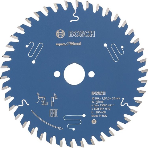 Bosch circular saw blade for soft and hard wood 140x20x42mm NEW