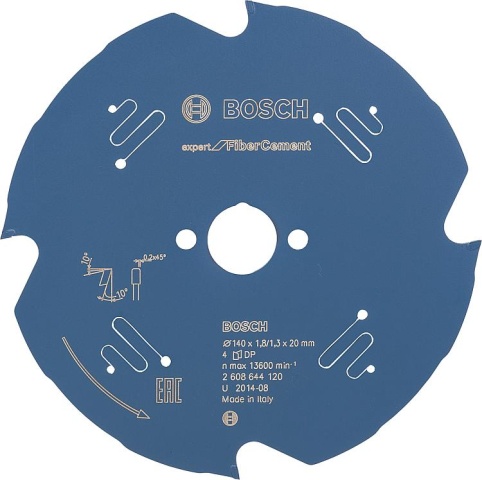 Bosch Circular Saw Blade for Fibre Cement Board 140x20mm NEW