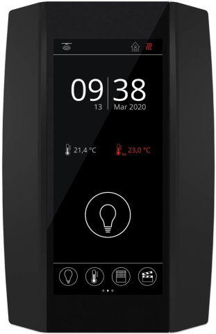 Thermokon NOVOS Touch nero Temp RS485 BACnet (M Unità di controllo temperatura ambiente - BUS NUOVO