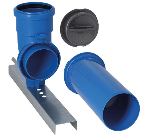 SKOBERNE CondensBlue Kurzbogen-Set mit Standart-Auflageschiene DN 80 NEU