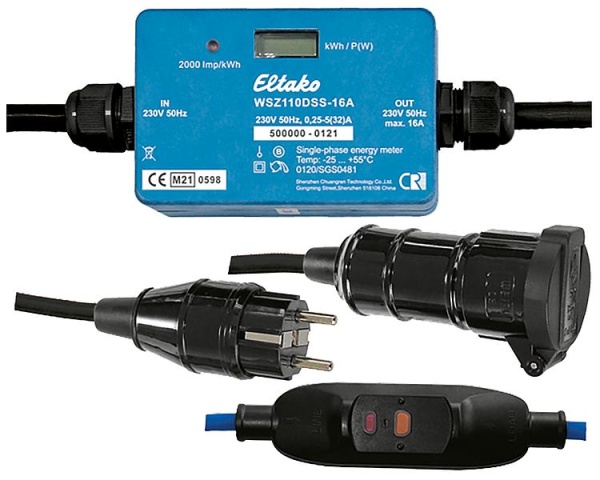 Eltako WSZ110DSS-16A-Medidor de CA móvil con PRCD, calibrado MID NUEVO