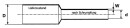 WKK Materiali di fissaggio Tubo termorestringente HRTM 22/6 1220 mm NHG, 1,22 metri NUOVO