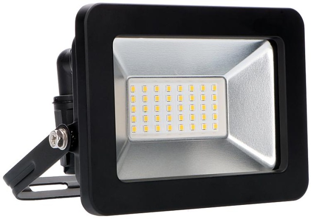 LEDs Light Projecteur - 30W 3300lm 4000K IP65 - Sanan LED - Noir NOUVEAU