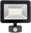 LEDs Lichtspot - 10W 1100lm 4000K IP44 - Sensor - Sanan LED - Zwart NIEUW