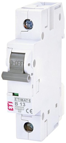 ETI Circuit breaker Etimat 6, 1p, B13 NEW