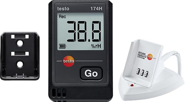 testo Mini Data Logger 174 H Set 0572 0566 NUOVO