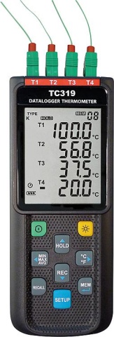 Dostmann 4-kanaals thermokoppel meter TC319 NIEUW