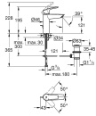 GROHE Waschtischmischer Eurosmart M-Size Ausladung 121 mm chrom mit Ablaufgarnitur NEU