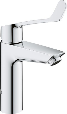 GROHE Miscelatore monocomando per lavabo Eurosmart M-Size, cromo con protezione termica antiscottatura leva lunga NUOVO