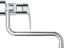 GROHE Eurosmart mezclador mural para fregadero con caño giratorio Proyección 276 mm cromo NUEVO