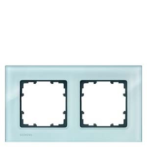 Siemens frame 2-fold Delta Miro glass 5TG1202 NEW