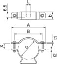 OBO Bettermann Vertr Spacer clamp with slotted hole...