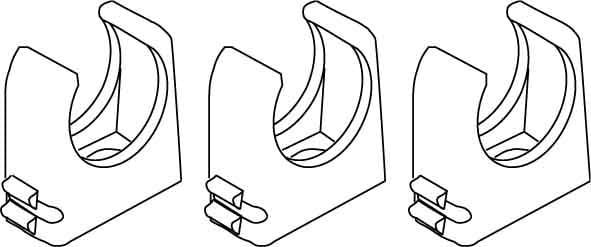 Kleinhuis RO clip pipe clamp lgr M25 796.231 NUOVO