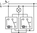 Busch-Jaeger Commutatore inserto 230V 10A 2000/6 US NUOVO