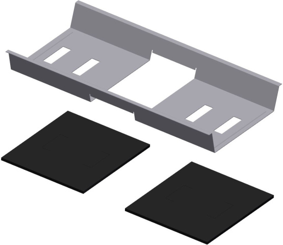 Schletter Tappetino di protezione solare per edifici 230x110x8mm 169004-013 NUOVO