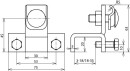 DEHN Bloque de terminales St/tZn vertical para perfiles...