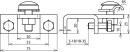 DEHN Bloque de terminales St/tZn horizontal f.Perfiles...