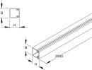 Kleinhuis, canalina rws 20x20 RAL9010 HKL2020.3 NUOVO