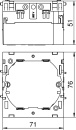 OBO Bettermann Vertr Geräteeinbaudose 1fach 71GD6 NEU