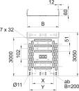 OBO Bettermann Vertr kabelgoot met connector 60x400mm...