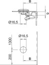 OBO Bettermann Vertr cerradura rotativa para tapa de...