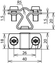 DEHN Soporte de conductores para Rd 8-10mm NIRO M8 LH ZS...