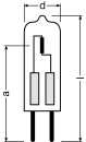 LEDVANCE lampada alogena pin-base 20W 12V G4 64425 S AX...