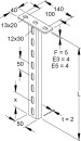 Niedax Hängestiel 300mm 50x22mm HUF 50/300 NEU