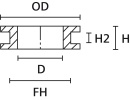 HellermannTyton doorvoertule HV 1305-PVC-BK NIEUW