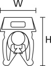 HellermannTyton Clip didentification WIC1-3-PA-YE-T1 NOUVEAU