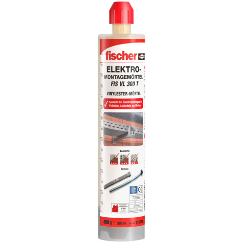 Mortaio da installazione elettrico tedesco Fischer 300 T #519558 NUOVO