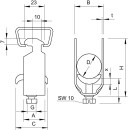 OBO Bettermann Vertr BBS abrazadera de soporte w.metal...