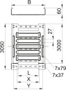 OBO Bettermann Vertr bandeja de cables 60x300x3050mm MKSM...