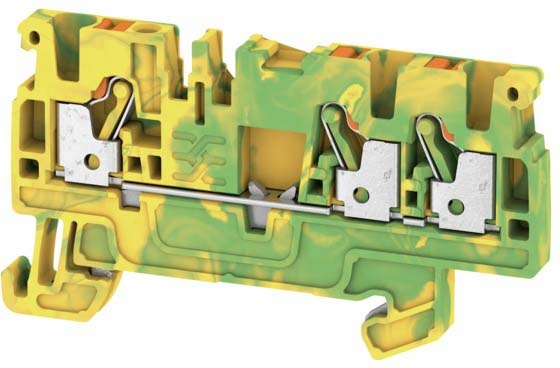 Weidmüller borne de protección 2,5qmm, gr/ge A3C 2,5 PE NUEVO