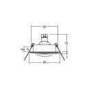 Brumberg Leuchten LV foco empotrado GX5.3 50W ws 00196307...