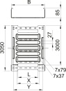 OBO Bettermann Vertr Kabelrinne 85x100x3050mm MKSM 810 FS...