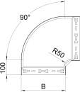 OBO Bettermann Vertr Coude 90 degrés 60x200mm RBM...