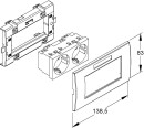 Kleinhuis Bloc de prises double blanc KES-2.3.3 NOUVEAU