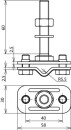 DEHN Terminal de conexión NIRO (V4A) M10 f.Rd...