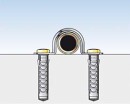 Fischer Niemiecki zacisk mocujacy metalowy BSM-16 NOWOSC