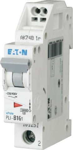 Eaton (installazione) Interruttore miniaturizzato B 16A, terminale a innesto 1p PLI-B16/1 NUOVO