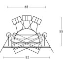 Brumberg Leuchten EB-Downlight 50W GX5,3 ws 00326107 NUOVO