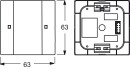 Busch-Jaeger Drukknopsensor, 1-voudig 6125/01-84 NIEUW