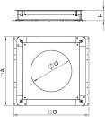 OBO Bettermann Vertr Caja de dispositivo de suelo 350-3...