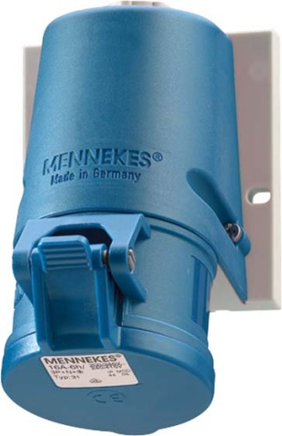 Mennekes Prise murale TwinCONTACT 32A,3p,6h,230V,IP44 1346 NOUVEAU