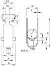 OBO Bettermann Vertr BBS bracket clamp f.1 cable 2056 12...